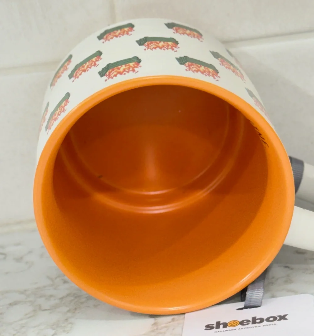NWT Hallmark Shoebox Dumpster Fire Mug Everything's Fine Ceramic Coffee Cup Mug